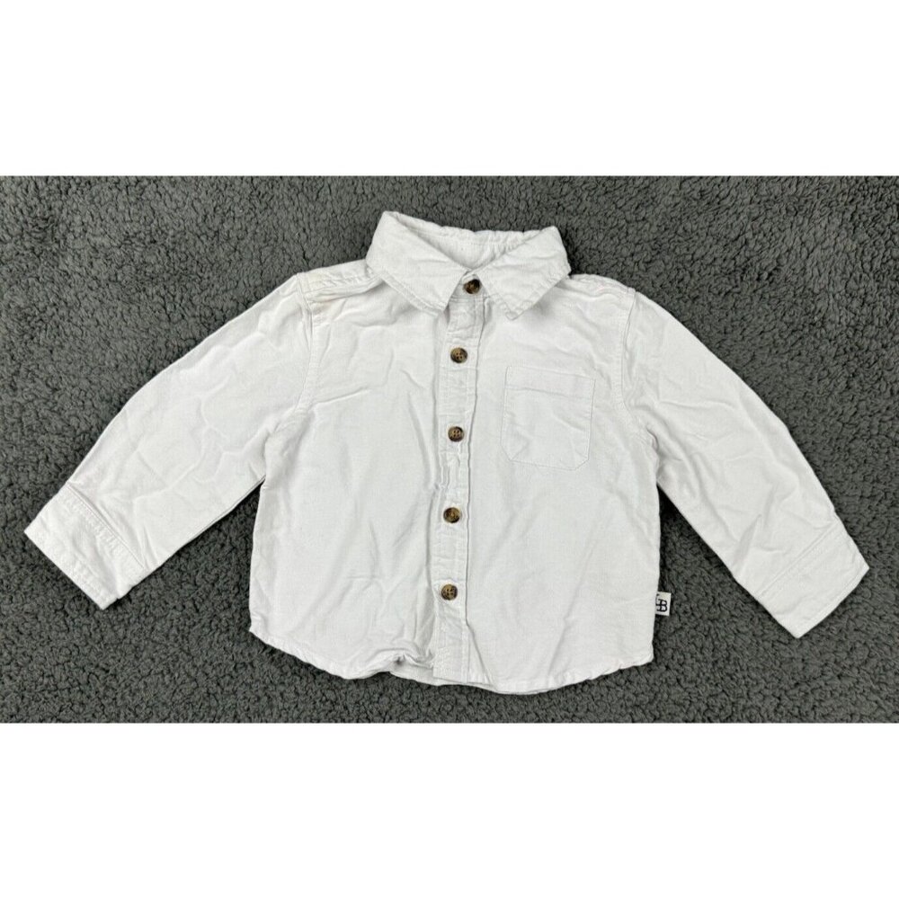 Brother Pippa Julie Boys Shirt 18m Button Down White Dress Long Collar 18 Months